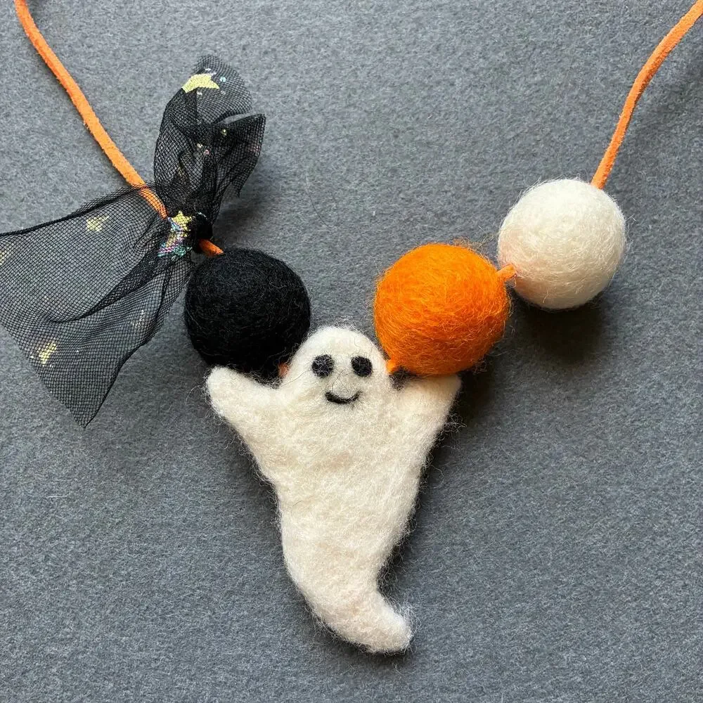 Handmade Kids Felt Halloween Necklace